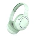 P2963 Wireless Headphones with 3D Cotton Ear Muffs, Built-in Mic, RGB Lights, TF Card and Aux Cable Support. 