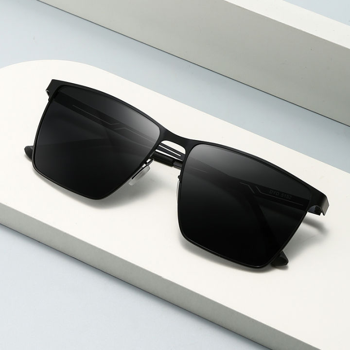 New%20Men's%20Business%20Polarized%20Sunglasses%20Metal%20Square%20Frame%20Fashion%20Sunglasses%205152%20-%20Image%202