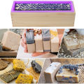 Rectangle Wooden Box Soap Mold Kits 600ml Silicone Soap Mold Flexible Rectangular Loaf Mold DIY Heart Moon Tube Soap Making Tool.