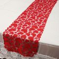 1pc Romantic Red Heart Lace Valentine's Day Table Runner for Home Table Decoration. 