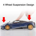 1:24 Pagani Huayra Dinastia Sport Car Model Toys Alloy Diecast Sound Light 4 Door Opened Racing Vehicle For Kids Gift Collection.