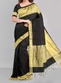 Half Silk Red and Gold Saree Without Blouse Piece for Women - Beautiful Ethnic Wear - Suitable for All Seasons Party Wear. 