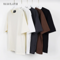 Oversized Summer T shirts for Women Men Brown Casual Female Korean Streetwear Tees Unisex Basic Solid Young Cool Tops. 