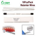 10Pcs/Pack Dental Orthodontic Stainless Steel Lingual Retainer Wire Flat Plate Twist Wires Straight Dentistry Lab Materials. 