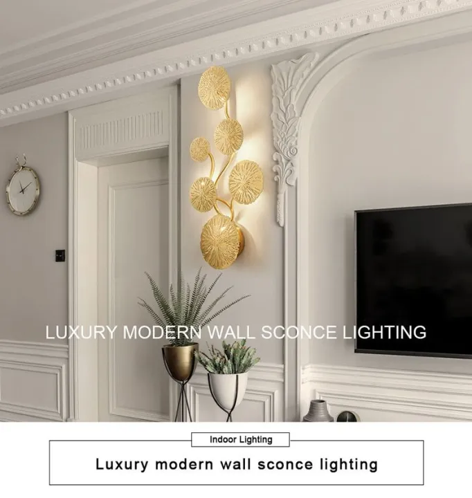 wall%20lamp%20Fancy%20wall%20lamp%20Gold%20Lotus%20Leaf%20Wall%20Lamp%20-%20Image%205
