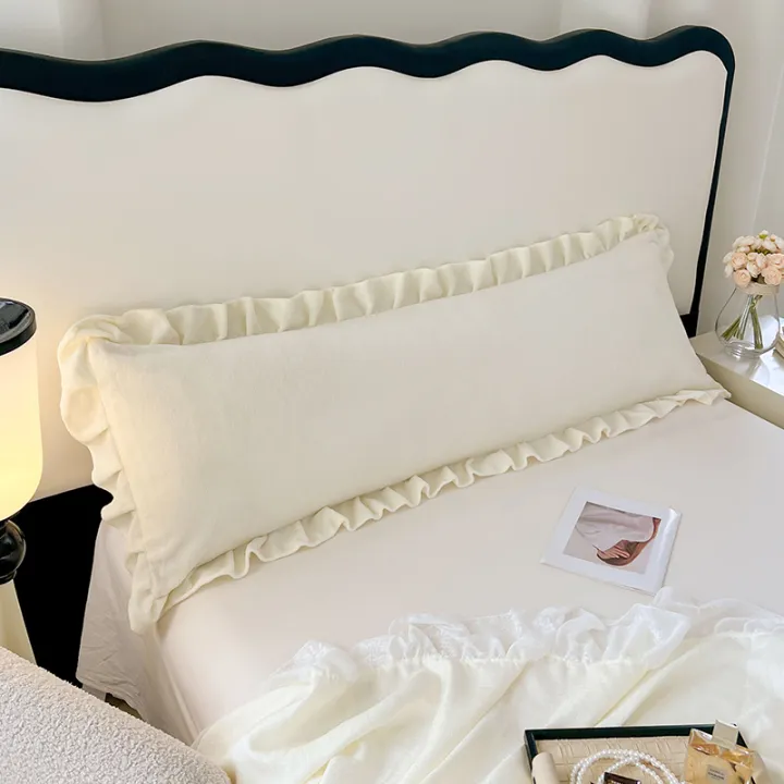 Length%20Sleeping%20Pillowcase%20with%20Ruffle%20Winter%20Couple%20Double%20Fleece%20Flannel%20Warmth%20Big%20Size%20Pillow%20Covers%20Home%20Bedding%2045*180cm%20-%20Image%203