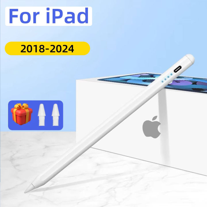 For iPad Pencil 2024 Air 6 M2 Pro M4 Stylus Pen with Palm Rejection Tilt,for iPad Pro 11 12.9 Air 4/5 7/8/9/10th mini 5 6 Tablet