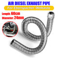 60CM Exhaust Pipe 24MM Diameter Pipe Parking Heater Accessory Replacement  Double-layer Capped Stainless Steel Car ExhaustPipe. 