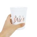 Bachelorette Party Team Bride Plastic Drinking Cups Bridal Shower Gift Bride to Be Hen Party Supplies Wedding Decorations. 