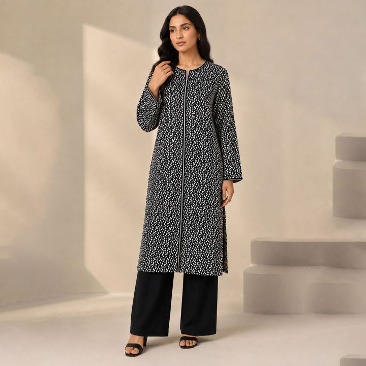 Kleren 2 Piece Unstitched or Stitched Printed Lawn Suit for Women with Printed Lawn Shirt Fabric and Plain Cotton Trouser Fabric - Summer Collection 2026 - Design code : Aroma A-43