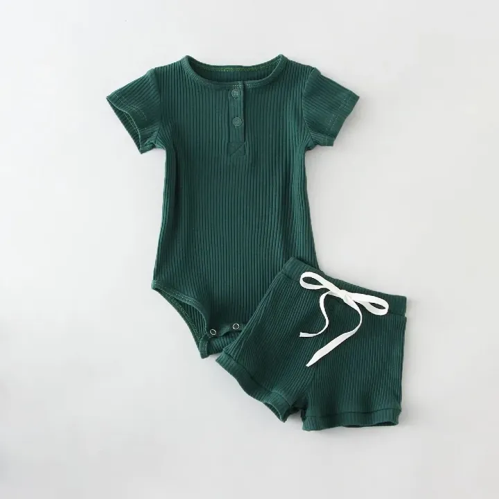 2Pcs%20Summer%20Baby%20Boy%20Clothing%20Sets%20Short%20Sleeve%20Bodysuit%20+%20Shorts%20Fashion%20Newborn%20Baby%20Clothes%20-%20Image%203