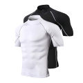 Compression T-Shirt Men Bodybuilding Sportswear Short Sleeve Quick Dry Workout Shirts Sport Tops Tee Gym Running T-shirt Men.