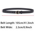 Women's Belt Fashion High-quality Pin Buckle Belt Genuine Luxury Soft PU Leather Belt Women Pair with Pants Jeans，For Ideal Gift. 
