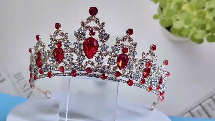 Floral Stone Pearl Crystal Wedding Bridal Tiara Crown Rhinestone Headbands Hair Hairband