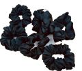 12 pcsBlack Crunchies plus poni For Hair Accessoires Women Girls. 
