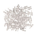50Pcs Sliver 2.8 Inserts Plug Spring Terminal PCB Solder Lug Thickness 0.8mm One Legs PCB Welding Sheet. 