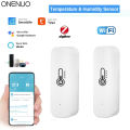 Tuya Zigbee or WiFi Temperature Humidity Sensor Home Connected Thermometer Compatible With Smart Life Alexa  Assistant. 