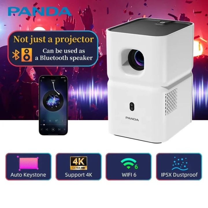 Panda%20PF03%204K%20Music%20Projector%20IP5X%20Dustproof%20Smart%20Android%20200%20ANSI%20Dual%20WiFi6%20Mini%20Portable%20Home%20Cinema%20Outdoor%20Party%20Beamer%20better%20than%20HY300%20T6%20T7%20Projectors%20-%20Image%2010