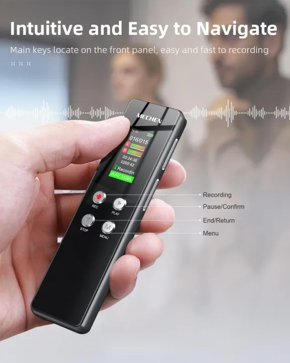 MECHEN%2064GB%20Digital%20Voice%20Recorder%20Voice%20Activated%20with%20Playback%20for%20Lectures%20Meetings%20Audio%20Recording%20Device%20Dictaphone%20-%20Image%206