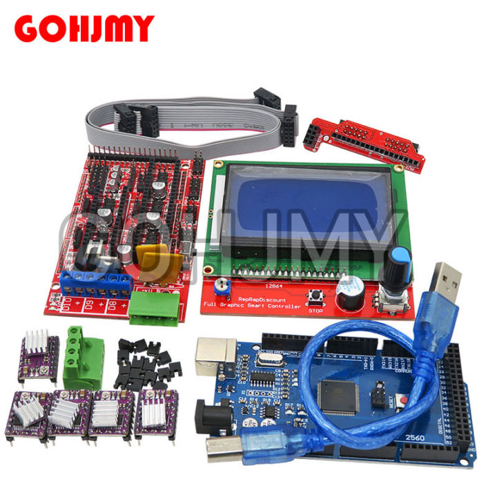 Mega 2560 R3 CH340+1pcs RAMPS 1.4 Controller+5pcs A4988/DRV8825 Stepper ...