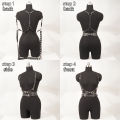 Women Fashion Belt Corsett Belt Street Style Leather Lingerie Chest Harness Punk Rock Leather Belt Gothic Accessories Clothing.