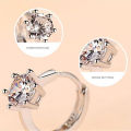 Huitan Simple Small Hoop Earring Inlaid Classic 6 Prong Solitaire Shiny Zircon Elegant Accessories Daily Wearable Women Earrings.