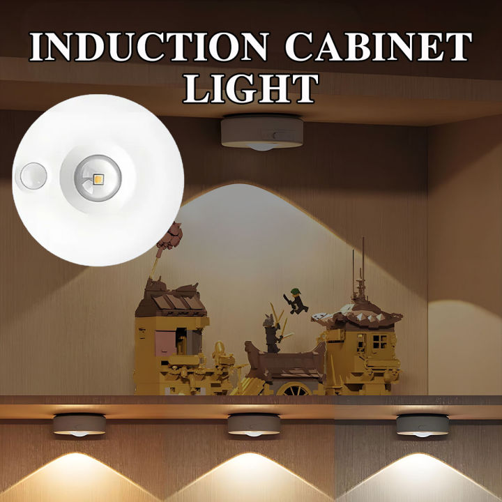 LED Under Cabinet Lights Motion Sensor Night Light Dimmable USB Rechargeable Wireless Kitchen Lamps Closet Room Aisle Decor