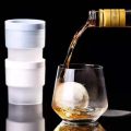 Silicone Ice Block Mold Sphere Stackable Slow Melting DIY Ice Ball Maker Food Grade Ice Bloc Tray For Cocktail Whiskey Drink Bar. 