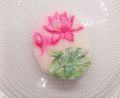handmade floral design glycerin soap 70 grams handcrafted soap. 