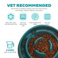 1pc slow feeding pet bowl, PP material anti choking and anti slip dog bowl, suitable for dogs. 