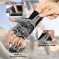 1Pair Cycling Bike Gloves,5MM Padded Half Finger Bicycle Gloves,Summer Road Bike Gloves for Cycling,Running,Working Out. 