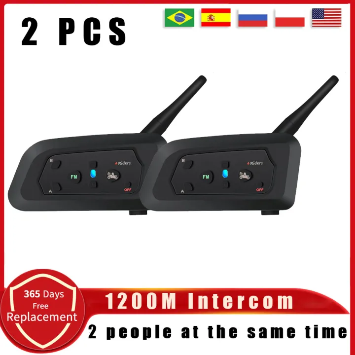 V4%20PRO%20Motorcycle%20Helmet%20Bluetooth%20Intercom%20Headset%201200M%204%20Riders%20Full%20Duplex%20Interphone%20With%20Fm%20Radio%20Waterproof%20Communicator%20-%20Image%207