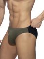 Men's pattern quick drying triangle underwear, men's swimsuit, summer beach swimming shorts. 
