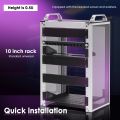 12 Port Patch Panel 10inch 0.5U CAT6 Network Patch Panel for DeskPi RackMate T1/T0/T2/T1 Plus/T0 Plus and 10 Inch Server Rack/Ne.