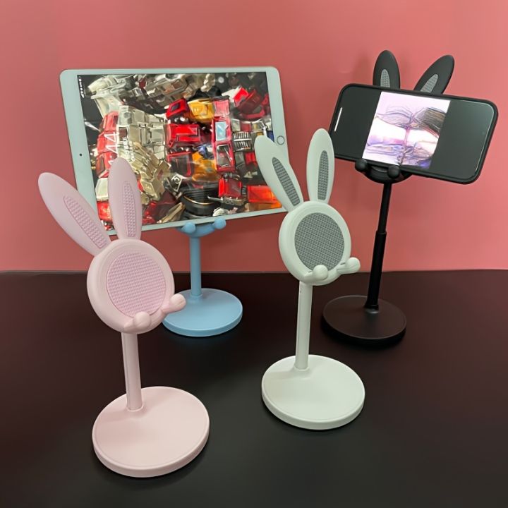 Cute%20Cartoon%20Bunny%20Phone%20Stand%20-%20Adjustable%20&%20Compatible%20With%20IPhone,%20Kindle,%20IPad,%20Switch,%20Tablet%20&%20More!%20-%20Image%202