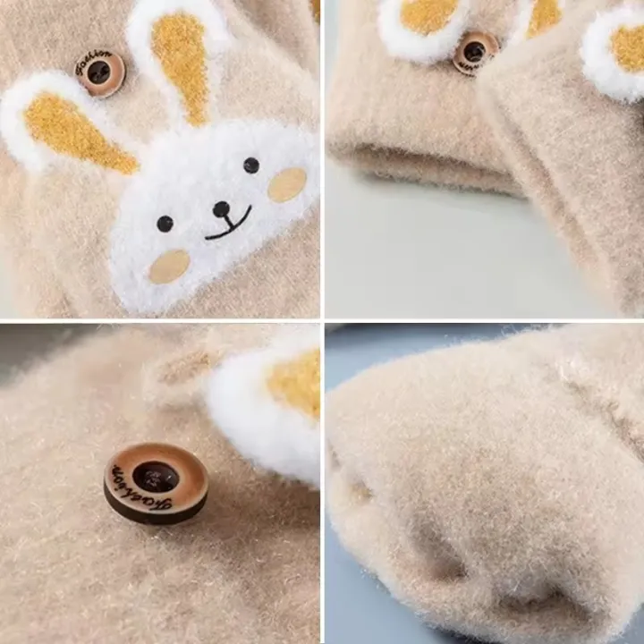 Kid's%20Warm%20Thick%20Flip%20Half%20Finger%20Gloves%20Boys%20Girls%20Winter%20Warm%20Gloves%20Cartoon%20Cute%20Rabbit%20Gloves%20Daily%20Crawling%20Outing%20Gloves%20-%20Image%205
