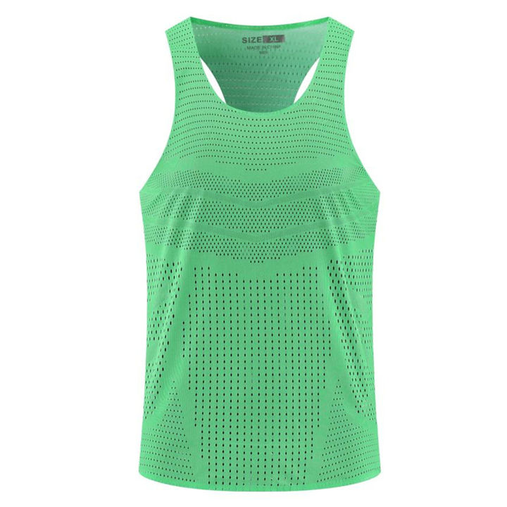 Men Athletics Tank Top Urltra-Light Running Vest Speed Sport Fitness Shirts Guys Sleeveless Clothing Athlete Track Field Singlet
