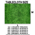 VIKAMA Artificial Grass Tablecloth Waterproof Grass Design Picnic Party Garden Coffee Table Dining Table Home Decor. 