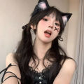 1PC Halloween Cat Ear Cosplay Headband for Women - 2026 New Style, Cute Hairband for Face Washing, Photo-Ready Headpiece. 