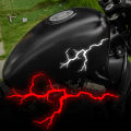 1PC Reflective Lightning Motorcycle Stickers Waterproof Safe Driving for Motorbike Helmet Fuel Tank DIY Scooter Vinyl Decals.
