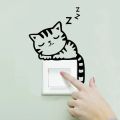 Cute Animals Cat Light Switch Sticker Remoable Wall Sticker For Kids Baby Nursery Home Decal Bedroom Living Room Murla Decor. 
