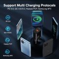 QOOVI iPhone 12 Pro Max Dual USB Type C PD 20W Charger 5A Fast Charging Wall Adapter Quick Charge 4.0 QC For iPhone 13 12 Xs Huawei Xiaomi Samsung.. 