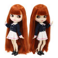 ICY DBS Blyth Doll 1/6 bjd toy 30cm red brown Hair white skin joint body matte face girl ob24 anime doll.