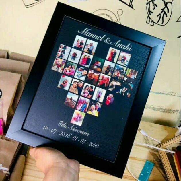 Customized photo frame with your pictures,calendars,anniversary's and Birthday's