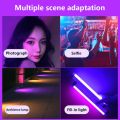 Colorful Tube Light RGB Light 17cm/32cm USB Light Night Light purple Blue Light Stick Room LampHandheld Hanging Fill Light Photo. 