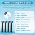 Compatible with Oral B Electric Toothbrush Replacement Brush Heads, Professional Toothbrush Head for Pro 100/500/1000/1500/7500. 