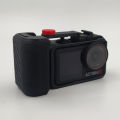3D Printed Camera Grip Handle for DJI Osmo Action 3/4/5 Pro  Compatible with Original Cage & Quick Release Cold shoe accessories. 