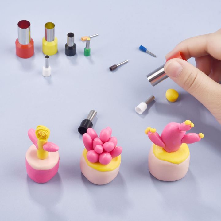 8/40pcs%20Mini%20Clay%20Cutters%20Earring%20Hole%20Hollow%20Round%20Make%20Pottery%20Tools%20Polymer%20Clay%20Tools%20And%20Supplies%20Model%20Clay%20Extruder%20-%20Image%203