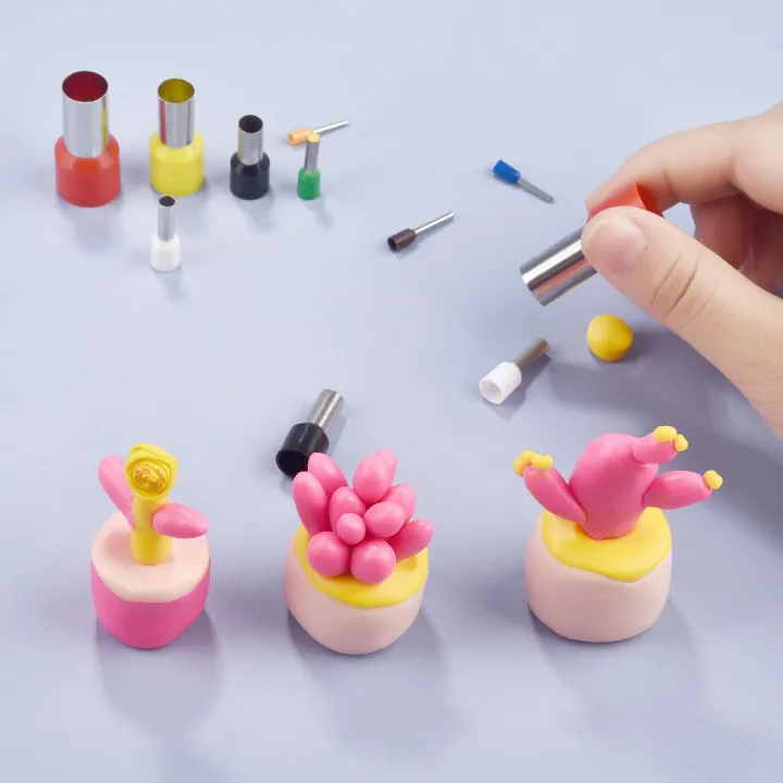 8/40pcs%20Mini%20Clay%20Cutters%20Earring%20Hole%20Hollow%20Round%20Make%20Pottery%20Tools%20Polymer%20Clay%20Tools%20And%20Supplies%20Model%20Clay%20Extruder%20-%20Image%203