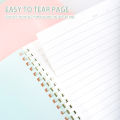 A5/B5 Multi color Soft Elastic Spiral Soft Coil Notebook 70 sheets, with an easy to tear inner page design. 